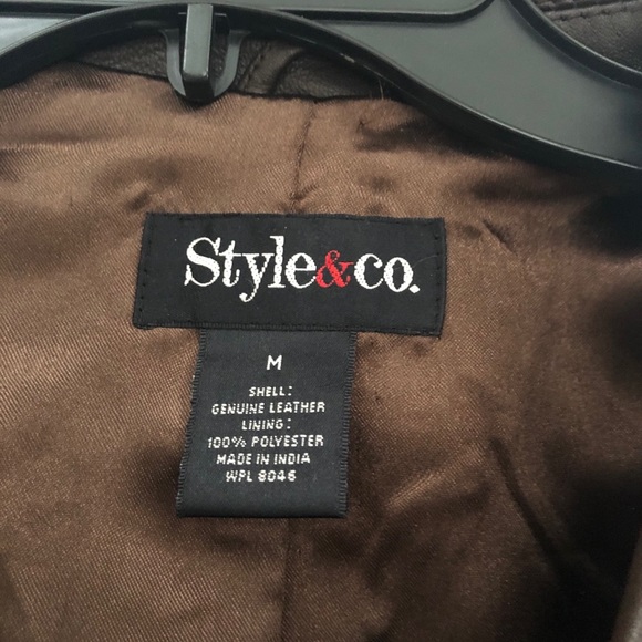 Brand new brown leather jacket - Picture 3 of 3